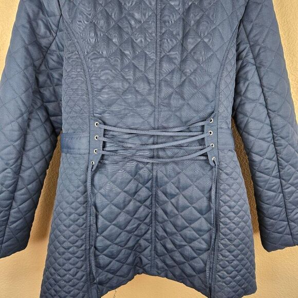 Venus Quilted Navy Blue Jacket Womens Size 14 Winter Mid Weight - Picture 5 of 8